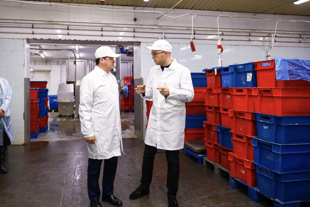 Глава Раменского округа посетил пищевое производство в селе Никулино Глава Раменского округа посетил пищевое производство в селе Никулино