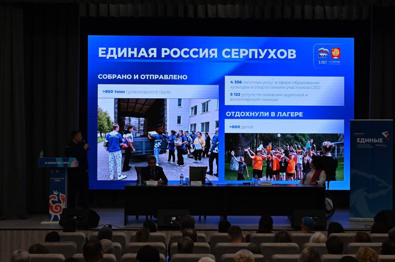 В городском округе Серпухов провели VI Конференцию местного отделения партии «Единая Россия» В городском округе Серпухов провели VI Конференцию местного отделения партии «Единая Россия»