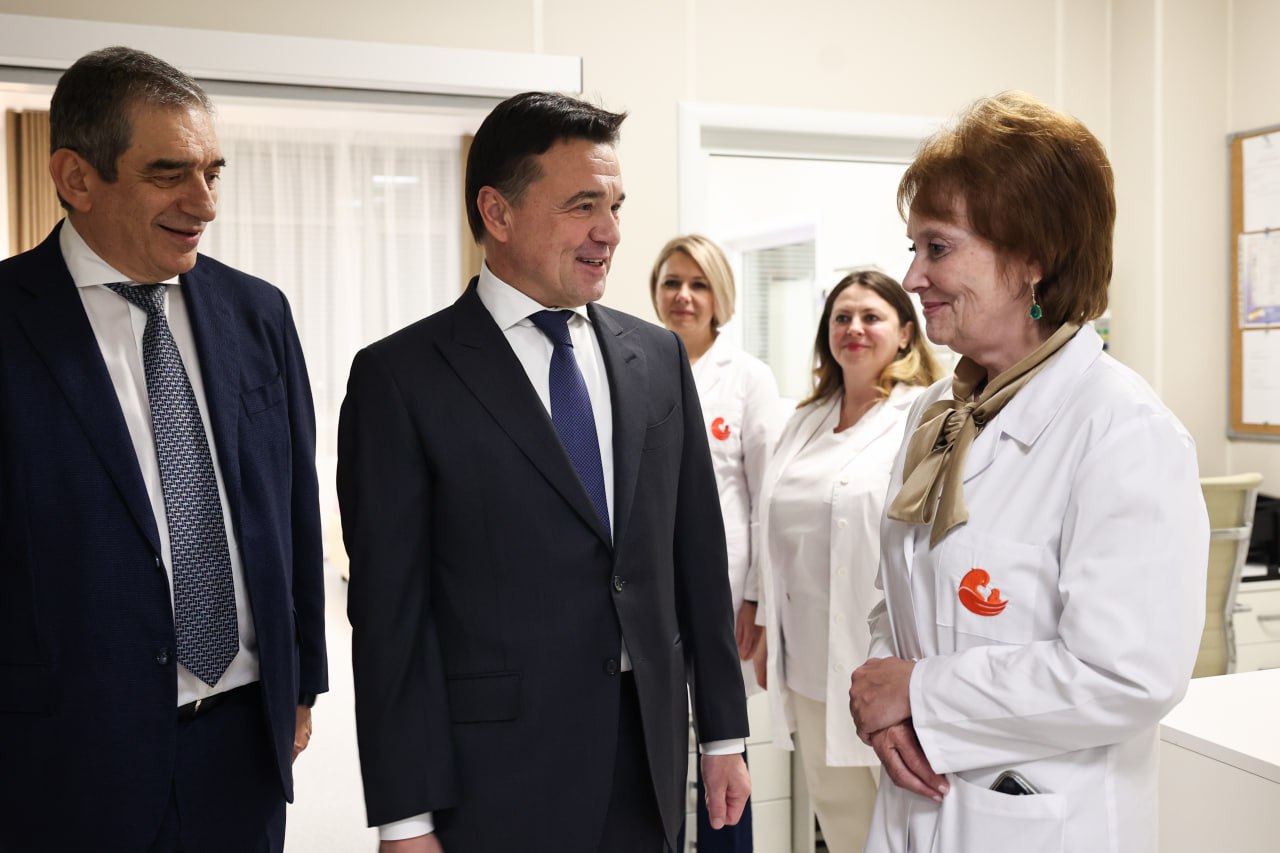 Андрей Воробьев и Марк Курцер открыли новое родильное отделение в «Лапино-4» в Одинцовском округе