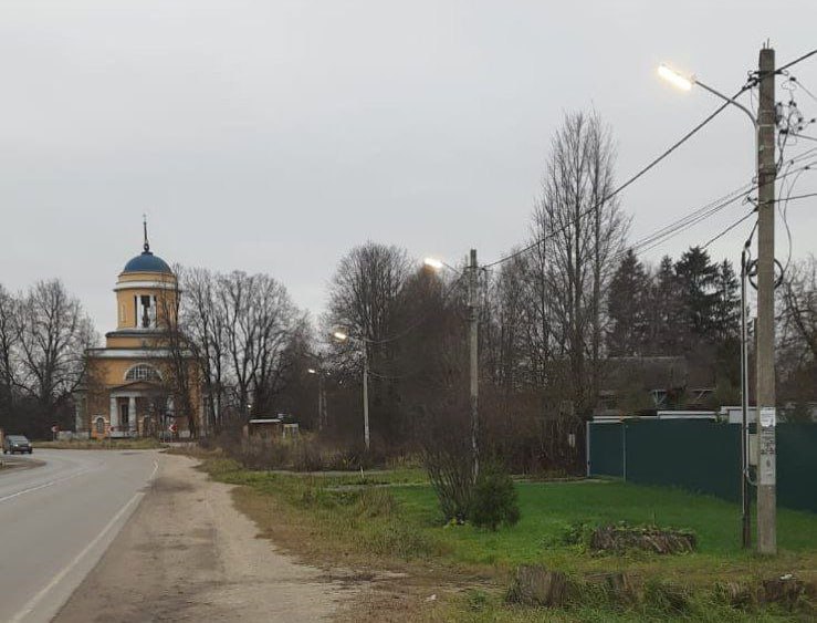 В Сергиево-Посадском округе в 2025 году были проведены мероприятия по устройству систем наружного освещения общей протяженностью 8749 метров