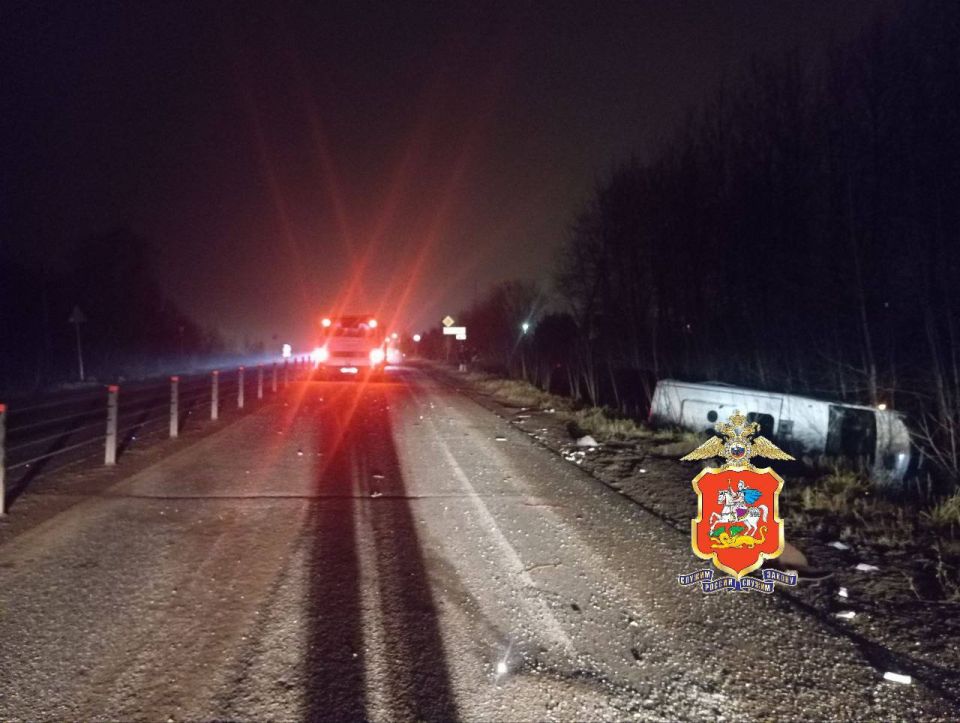 Автобус врезался в стоящую маршрутку в Сергиево-Посадском округе