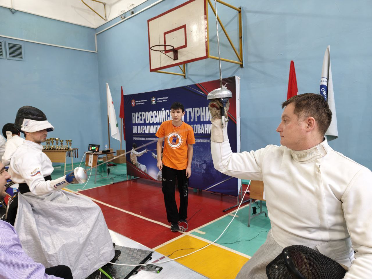 Участники коломенского отделения Ассоциации ветеранов СВО Подмосковья Игорь Подустов и Сергей Чернов выступили на первом Всероссийском турнире по паралимпийскому фехтованию среди военнослужащих, которые получили ранения в... Участники коломенского отделения Ассоциации ветеранов СВО Подмосковья Игорь Подустов и Сергей Чернов выступили на первом Всероссийском турнире по паралимпийскому фехтованию среди военнослужащих, которые получили ранения в...