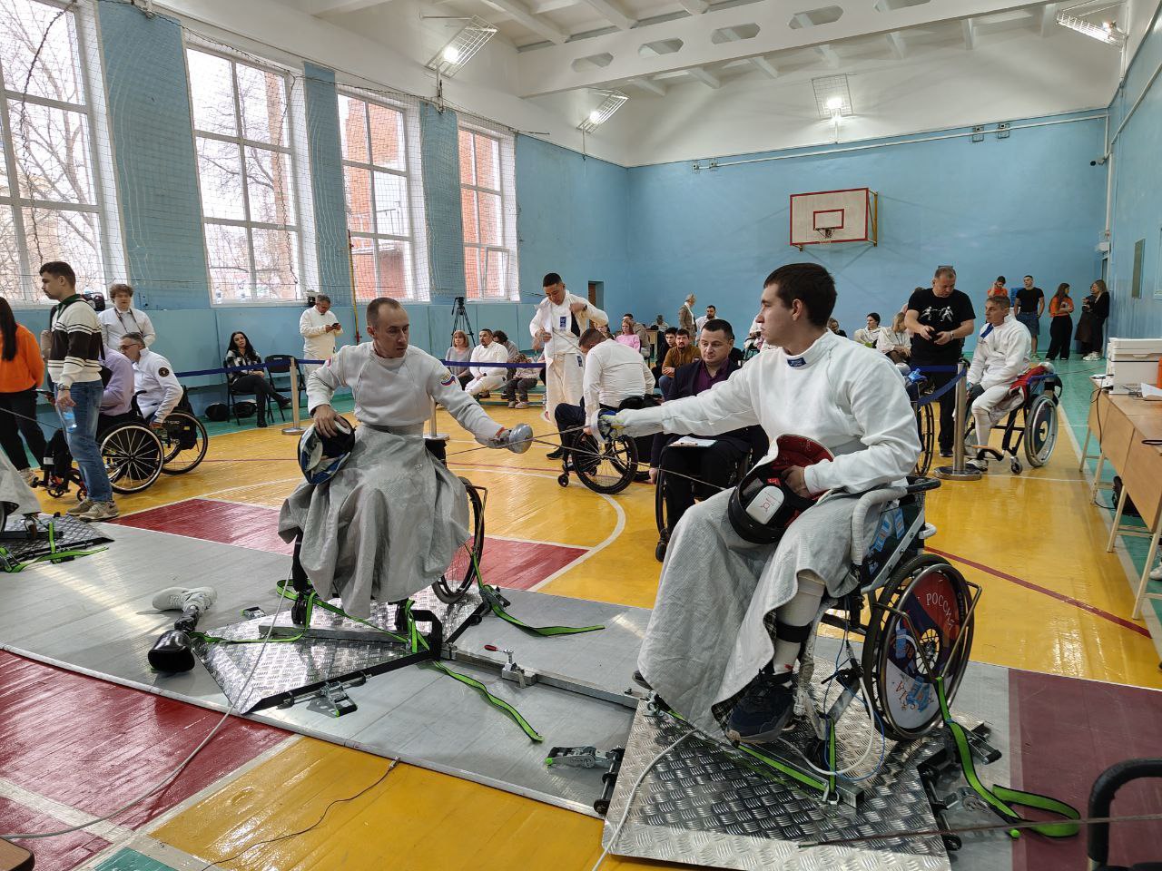 Участники коломенского отделения Ассоциации ветеранов СВО Подмосковья Игорь Подустов и Сергей Чернов выступили на первом Всероссийском турнире по паралимпийскому фехтованию среди военнослужащих, которые получили ранения в... Участники коломенского отделения Ассоциации ветеранов СВО Подмосковья Игорь Подустов и Сергей Чернов выступили на первом Всероссийском турнире по паралимпийскому фехтованию среди военнослужащих, которые получили ранения в...