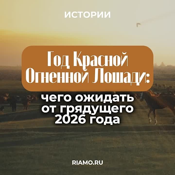 Каким будет 2026 год для всех нас и чем запомнились предыдущие годы Огненной Лошади, читайте в материале РИАМО