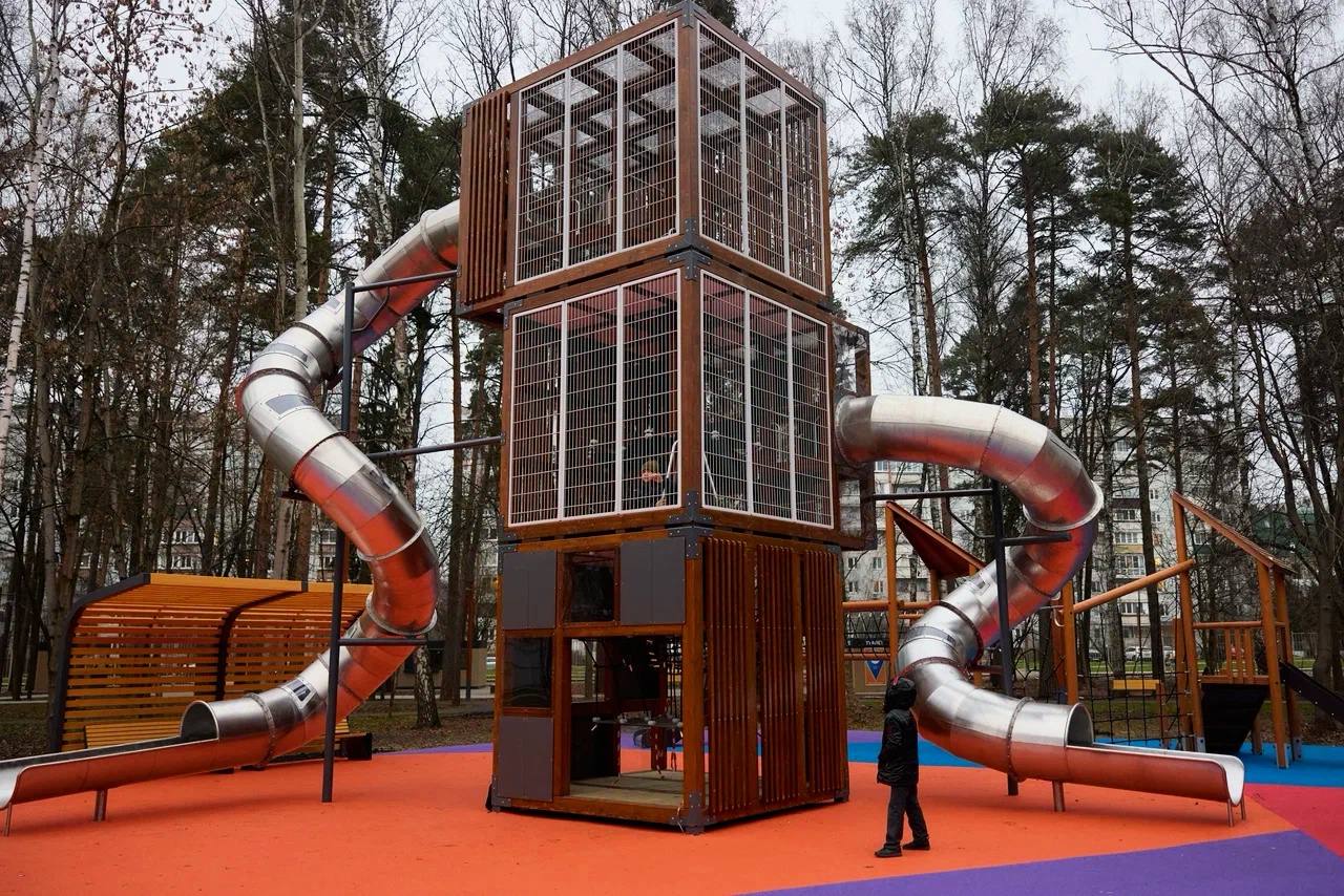 В Королёве завершается благоустройство исторического парка «Папанинская дача»