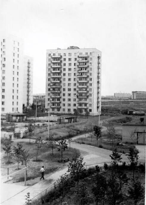 Улица Обручева, вид на дом № 37, 1965-1970