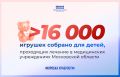 Более 16 тысяч игрушек собрано в подмосковную «Коробку храбрости»