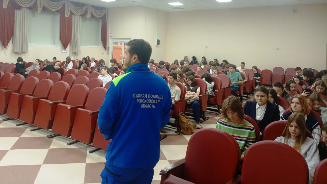 В Пушкино школьникам рассказали о профессии врача скорой помощи