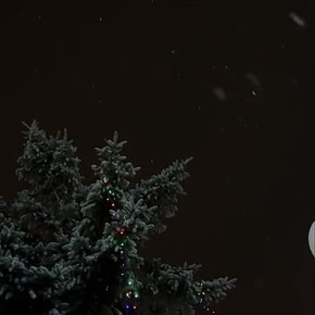 Вот такой снежный вечер в Домодедово!