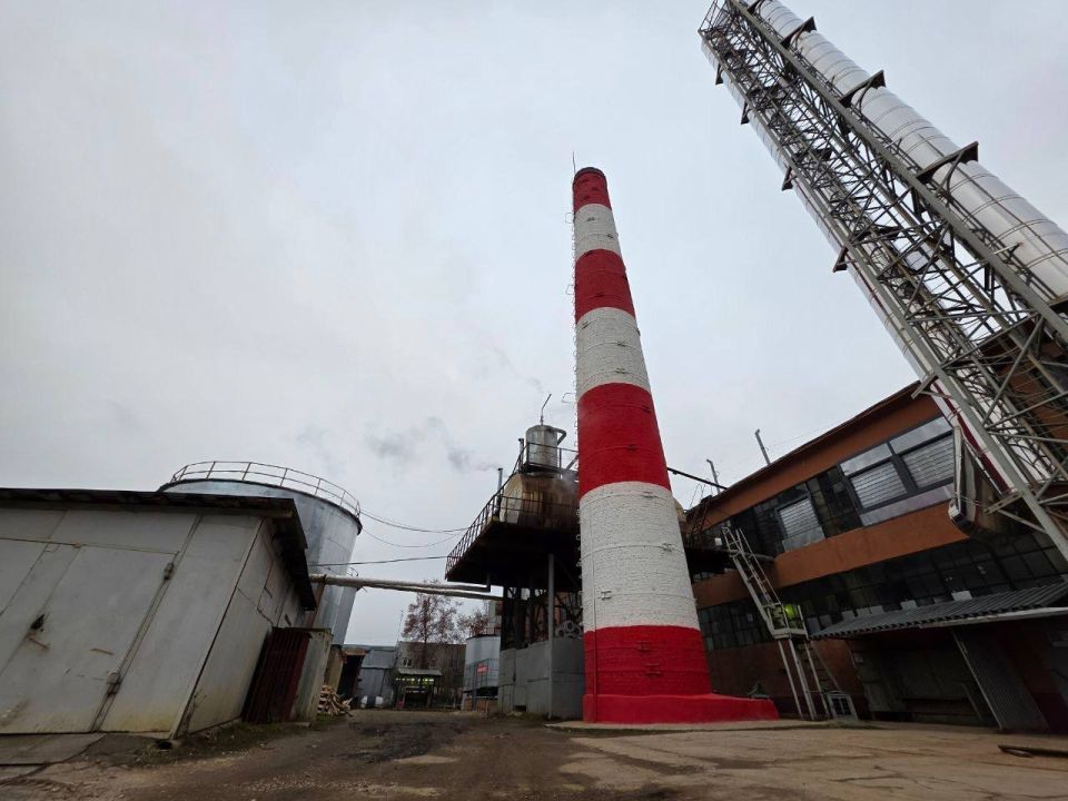 В Городском округе Серпухов увеличились темпы ремонта дымовых труб на котельных