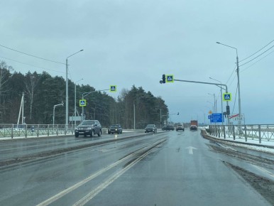 В районе деревни Калиново на автодороге «Серпухов — Протвино» с 11 декабря начнет работать новый светофорный объект