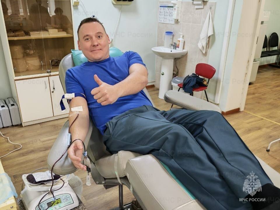 Егорьевские сотрудники МЧС России стали донорами Егорьевские сотрудники МЧС России стали донорами