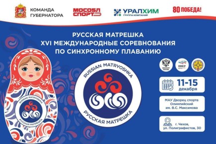 Михаил Собакин: Чехов принимает гостей и участников XVI Международных соревнований по синхронному плаванию «РУССКАЯ МАТРЁШКА»