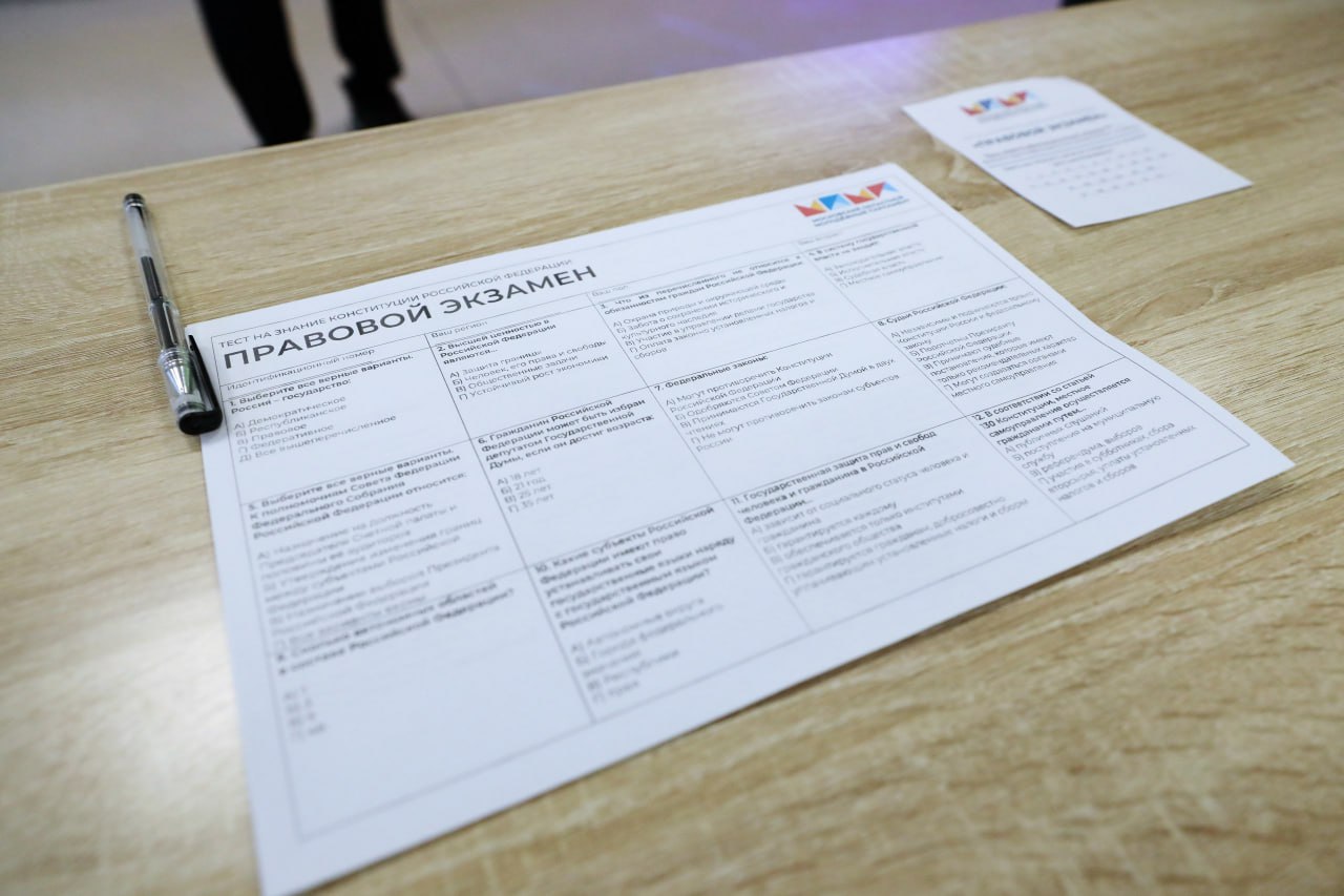 Школьники и общественники из Долгопрудного проверили своё знание главного закона страны Школьники и общественники из Долгопрудного проверили своё знание главного закона страны