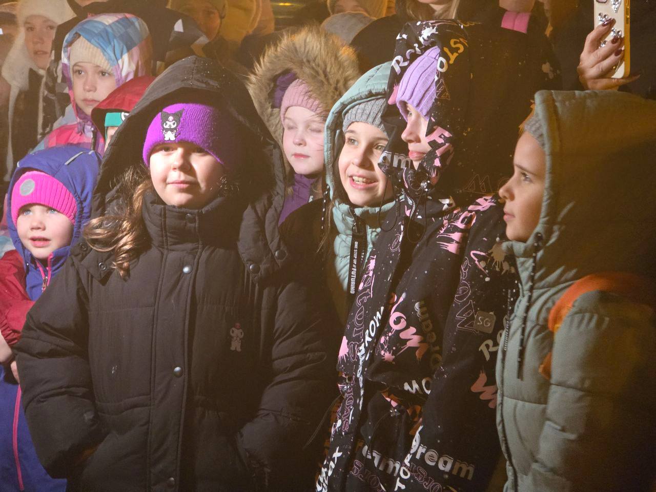 Тысячи огней вспыхнули на главных ёлках нашего города Тысячи огней вспыхнули на главных ёлках нашего города