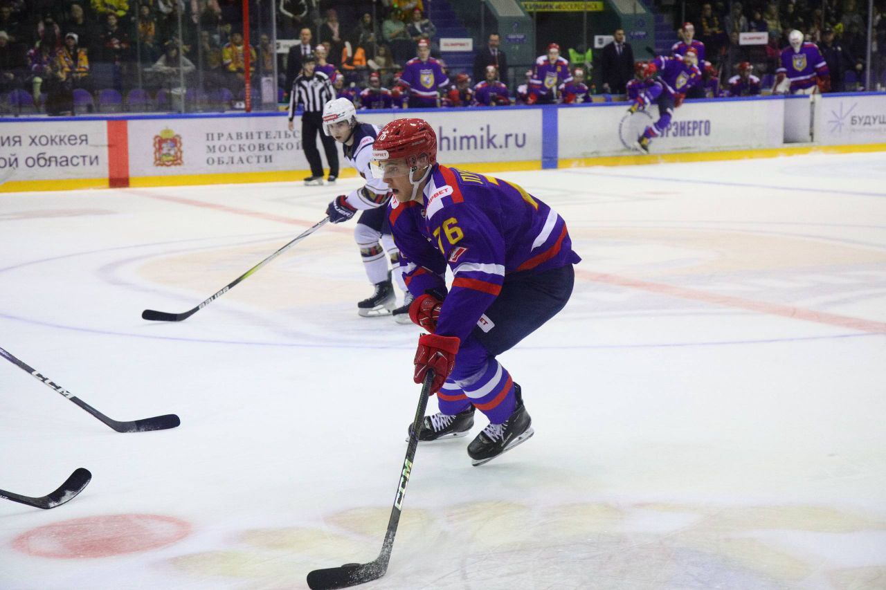 Алексей Малкин: Поддержал родной "Химик" в домашней игре против ХК «Олимпия» из Кирово-Чепецка Алексей Малкин: Поддержал родной "Химик" в домашней игре против ХК «Олимпия» из Кирово-Чепецка