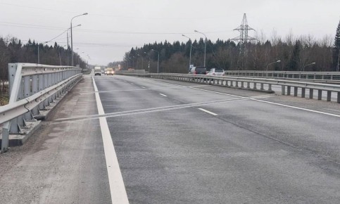 На путепроводе на 68-м километре Ярославского шоссе в Сергиево-Посадском округе завершили планово-предупредительные работы