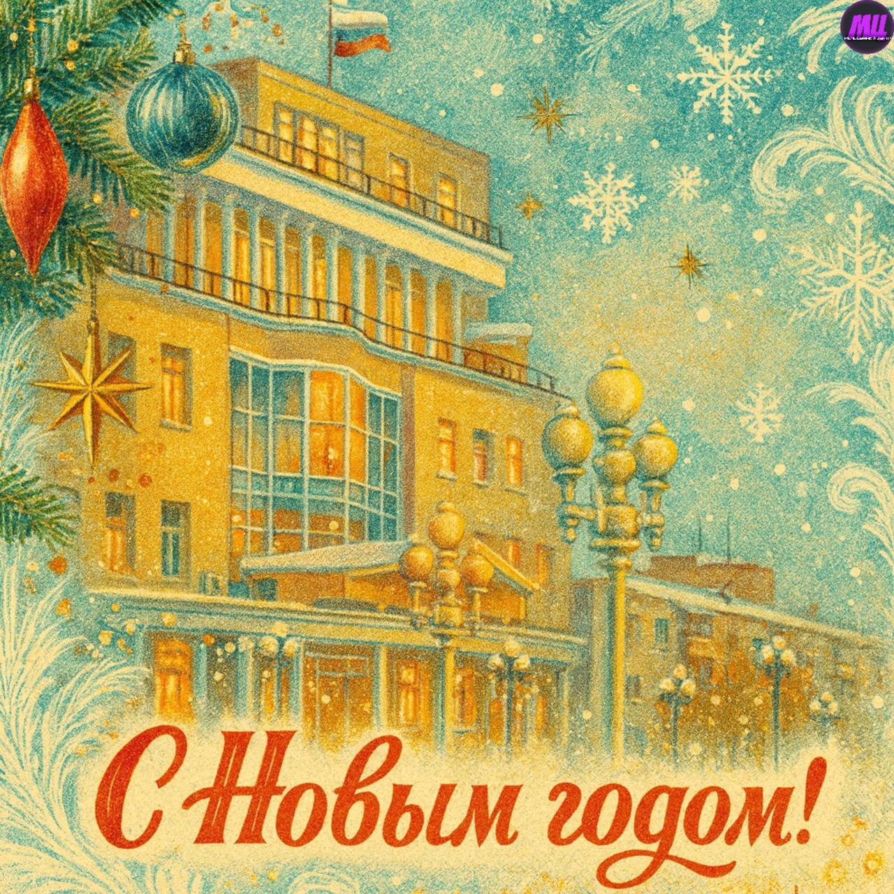 В Ступино появились новогодние открытки с видами города, созданные нейросетью