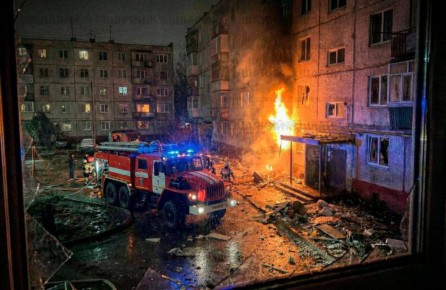 Украинский беспилотник ударил по жилому дому в Кашире Московской области