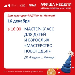 Анонс мероприятий на неделю в с. Молоди м. о. Чехов