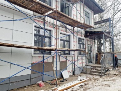 Капитальный ремонт Конобеевской сельской амбулатории в Воскресенске выполнен на 90%