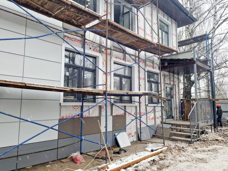 Капитальный ремонт Конобеевской сельской амбулатории в Воскресенске выполнен на 90%