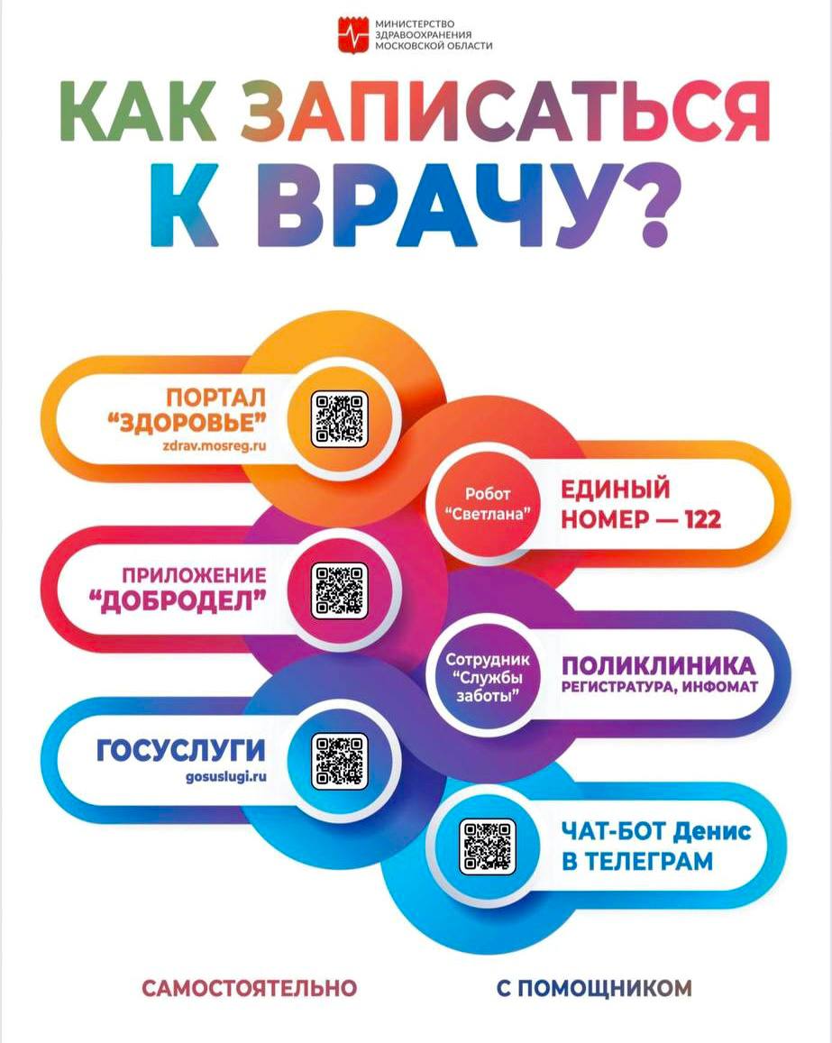 Как записаться на приём к врачу в Домодедовскую больницу?