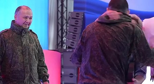 В Подмосковье прошлое трогательное воссоединение русского бойца с его семьей