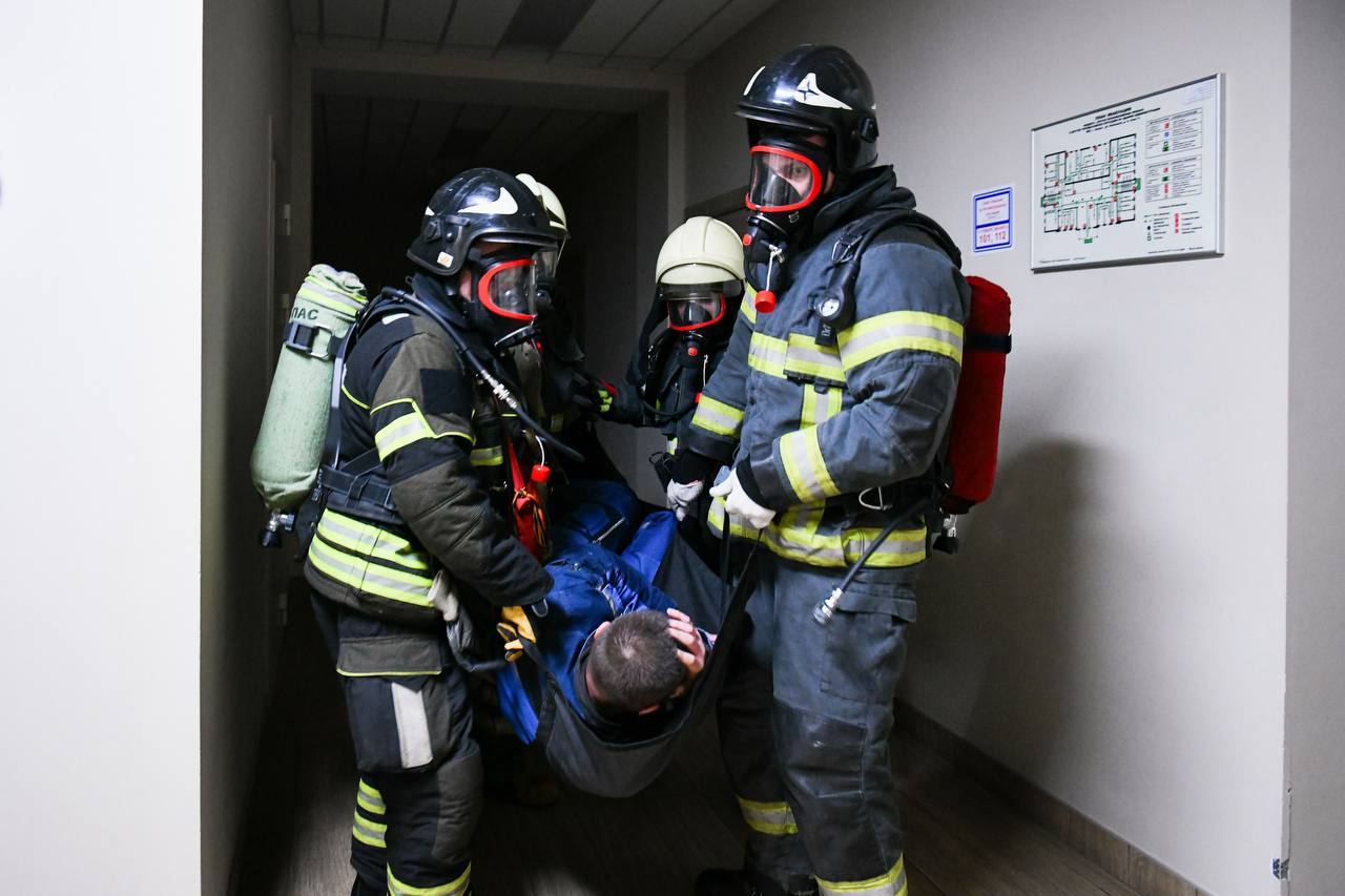 В Химках провели тренировку по эвакуации