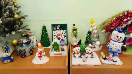 Зимняя фантазия: выставка снеговиков от юных талантов и их родителей