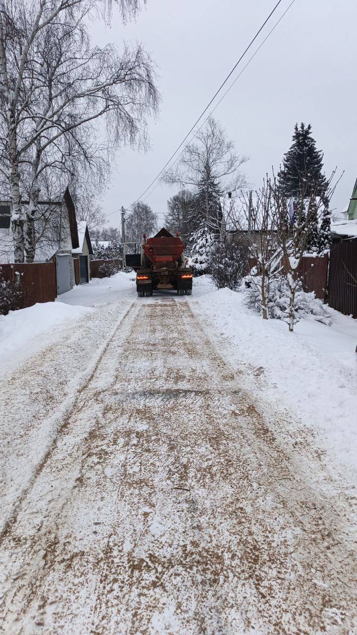 Продолжается стабильная работа по уборке снега в Домодедово