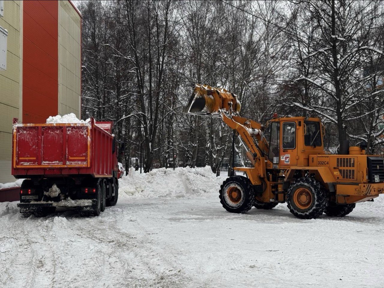 В парках Долгопрудного уборка идёт с 6 утра В парках Долгопрудного уборка идёт с 6 утра