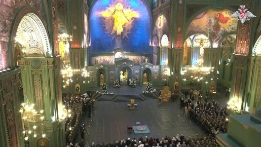 Андрей Белоусов принял участие в рождественской службе в Главном храме ВС РФ в Подмосковье