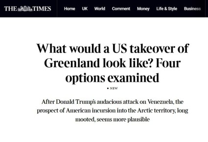 The Times: Четыре сценария возможного присоединения Гренландии к США