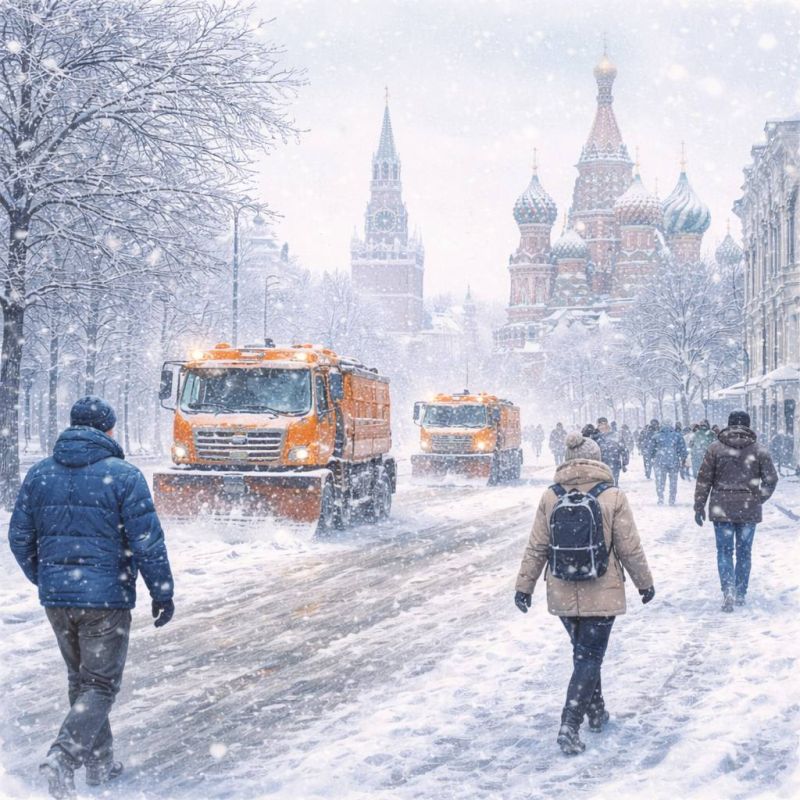 В Москве ожидается сильный снегопад и метель