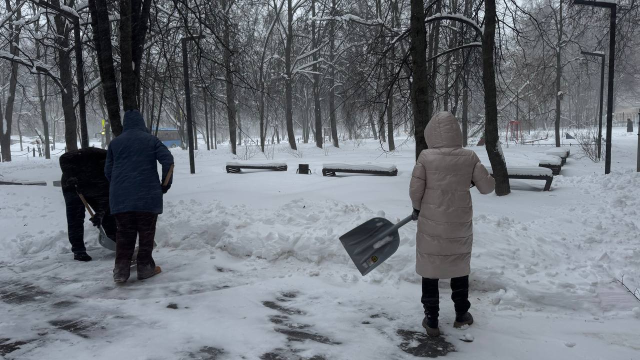 Учреждения культуры и спорта в Долгопрудном обеспечивают уборку снега всеми доступными способами Учреждения культуры и спорта в Долгопрудном обеспечивают уборку снега всеми доступными способами