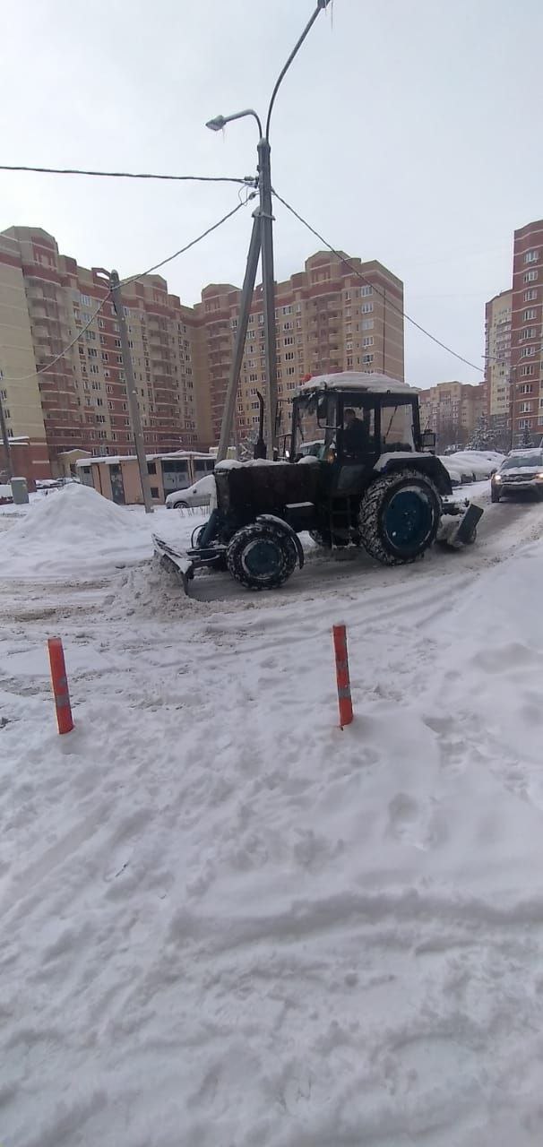 Уборка снега в городском округе не останавливается! Уборка снега в городском округе не останавливается!