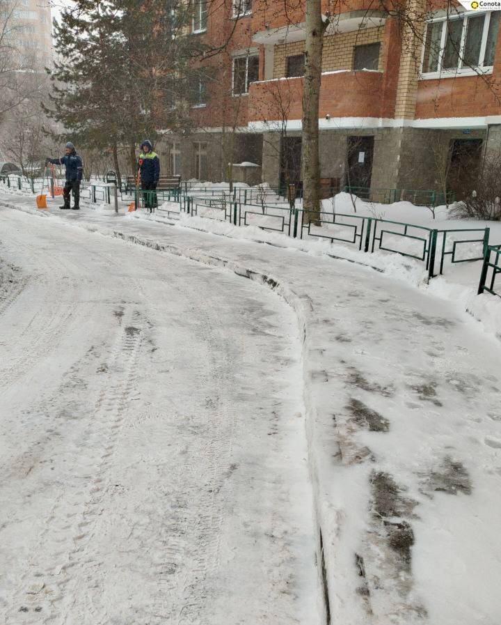 На улицах Химок продолжают уборку снега На улицах Химок продолжают уборку снега