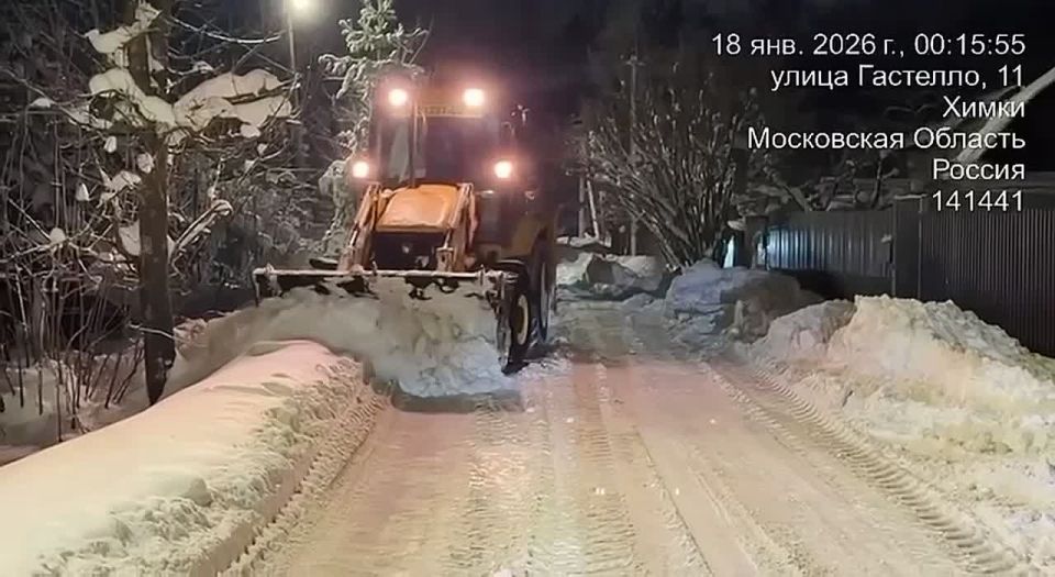 Коммунальные службы провели ночную уборку частного сектора Фирсановки и Клязьма-Старбеево