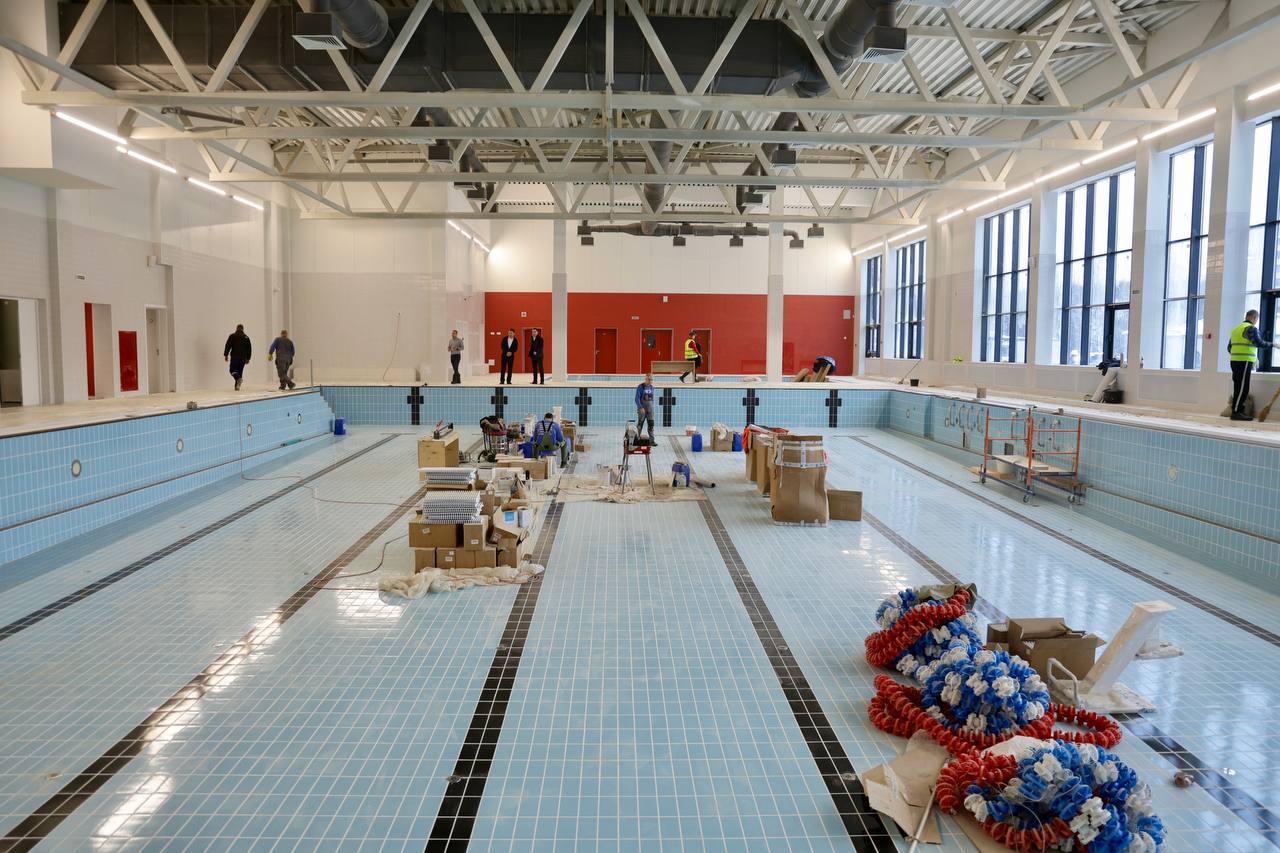 Андрей Воробьев: В микрорайоне Катюшки скоро заработает новый ФОК с бассейном — строительная готовность 93%, открытие запланировано на март Андрей Воробьев: В микрорайоне Катюшки скоро заработает новый ФОК с бассейном — строительная готовность 93%, открытие запланировано на март