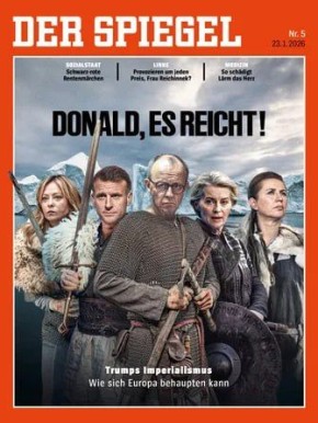 Европейские "мстители" встали на защиту Гренландии: они украсили обложку Der Spiegel в ответ на требования Трампа получить остров