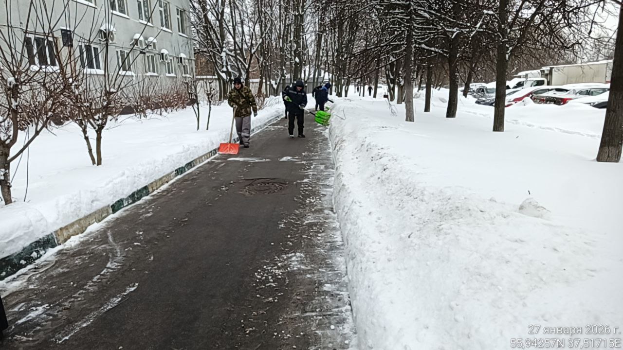 Дорога к знаниям и здоровью: в Долгопрудном очищают от снега территории школ и поликлиник Дорога к знаниям и здоровью: в Долгопрудном очищают от снега территории школ и поликлиник