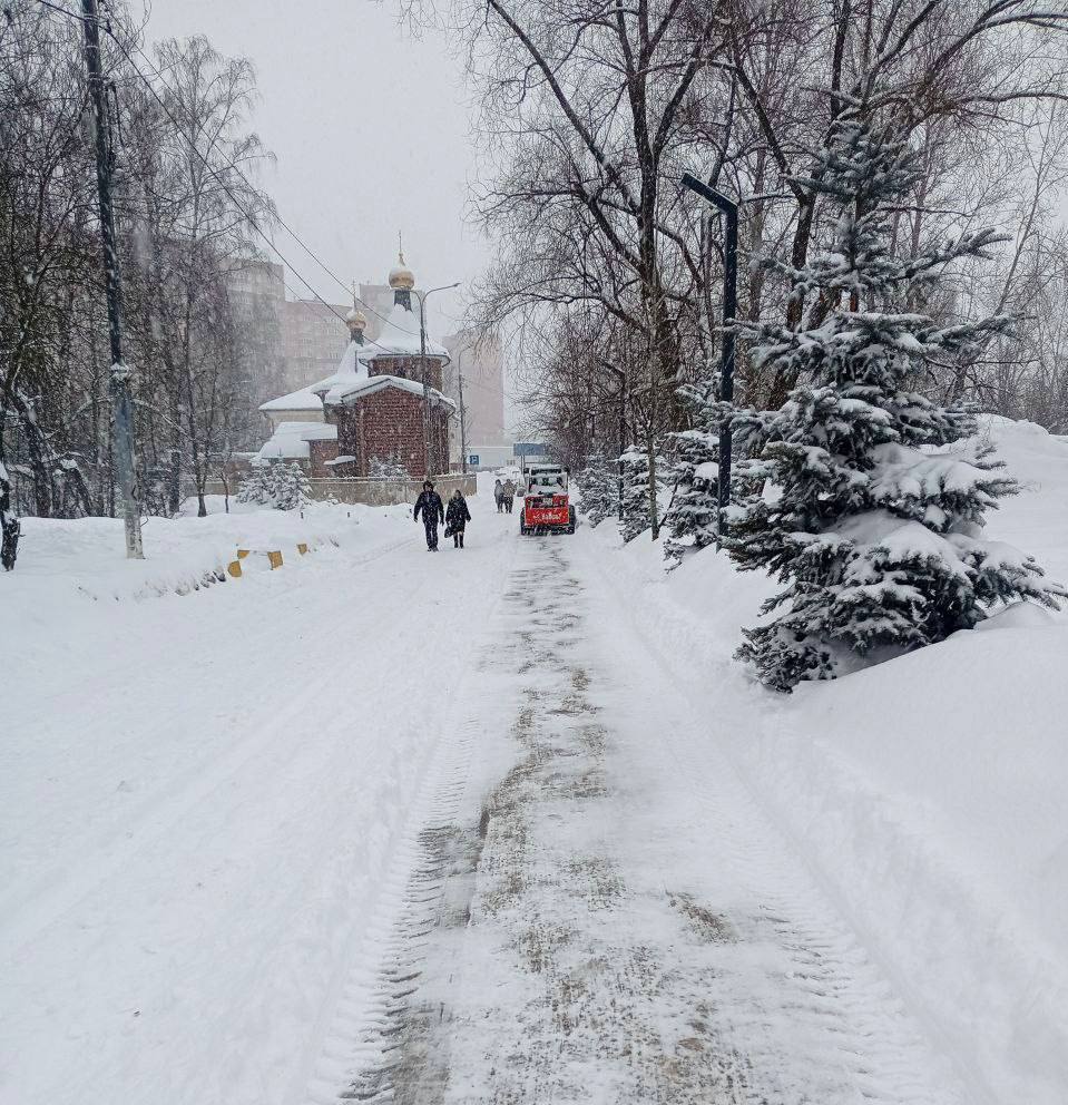 В Химках устраняют последствия снегопада В Химках устраняют последствия снегопада