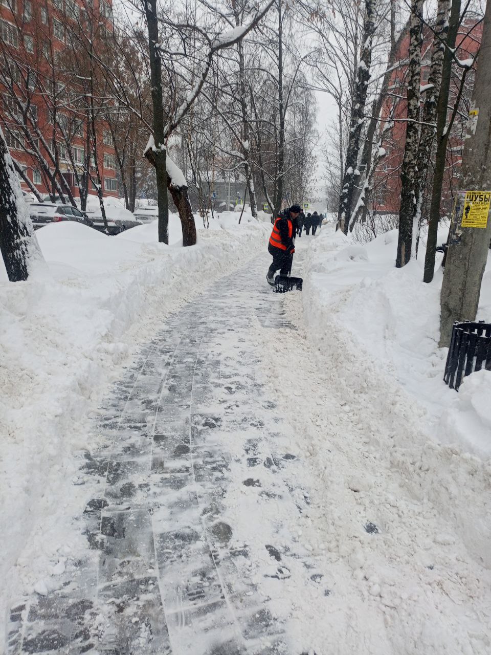 Снегопад, день второй: в Долгопрудном работы по очистке городских территорий не прекращаются Снегопад, день второй: в Долгопрудном работы по очистке городских территорий не прекращаются