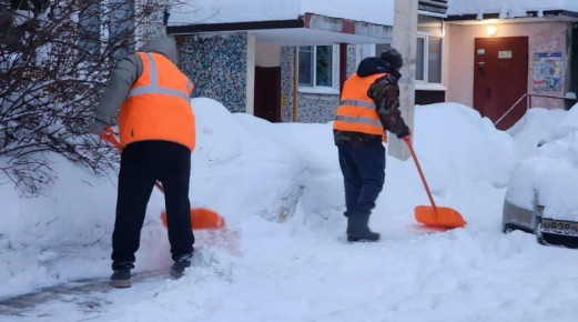 В Луховицах введен усиленный режим уборки снега