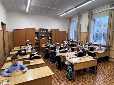 Наши третьеклассники поздравили защитников Отечества