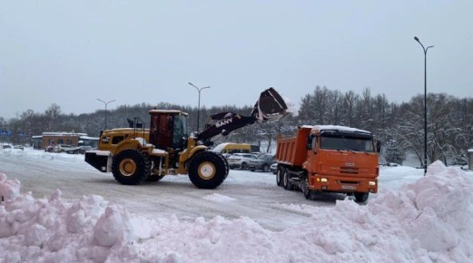 В Наро-Фоминске идет битва за чистые от снега дороги и территории
