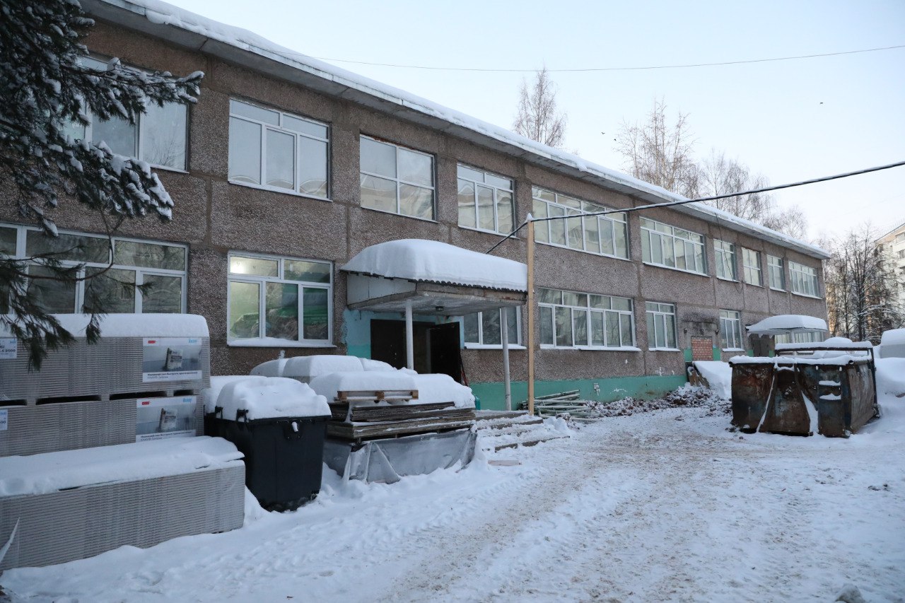 В Долгопрудном продолжается капитальный ремонт дошкольного отделения школы №9