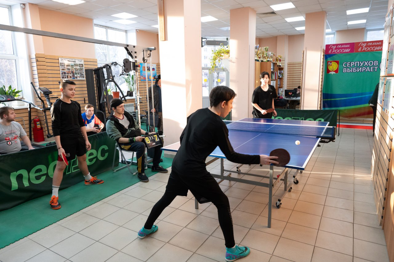 Серпуховские спортсмены с инвалидностью разыграли награды в пинг-понге Серпуховские спортсмены с инвалидностью разыграли награды в пинг-понге