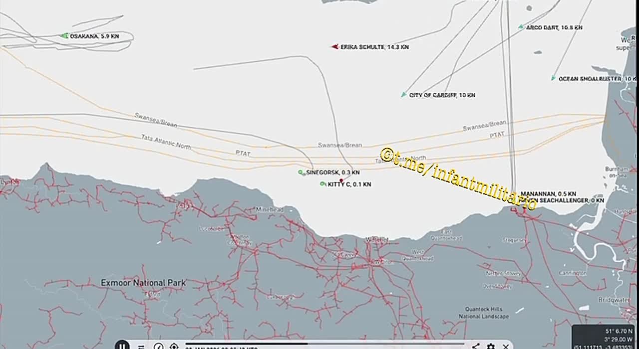 Великобритания приняла меры против российского грузового судна «Синегорск» по подозрению в диверсии в отношении подводного кабеля